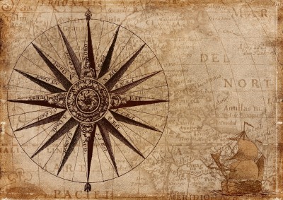 Dekorativna pomorska stara mapa